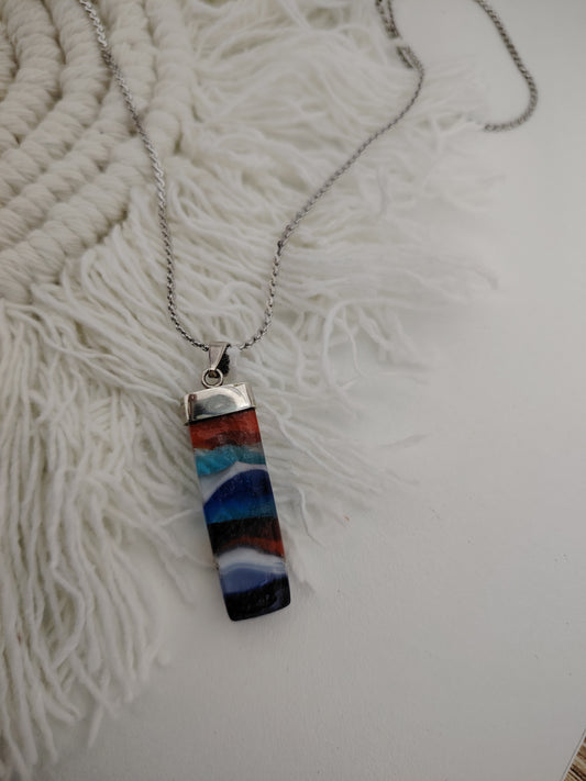 Colgante multicolor.